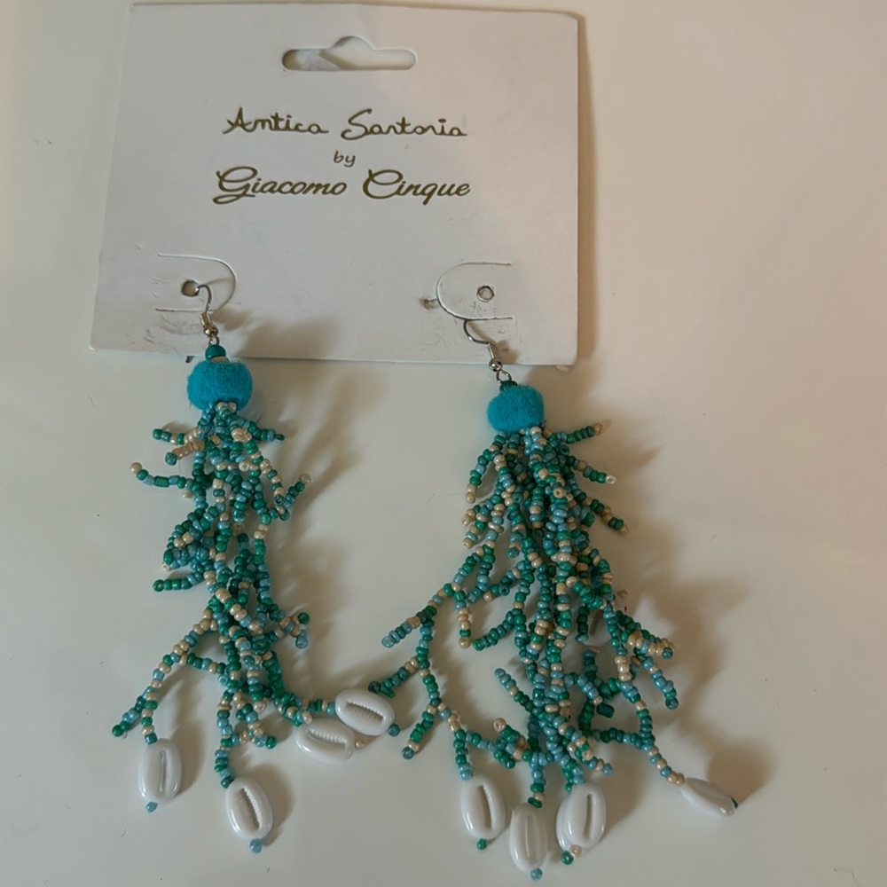 Aqua earrings